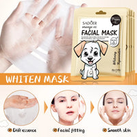 5pcs SADOER Cartoon Fresh Fruit Facial Mask Anti Wrinkle Moisturizing Soothing Brightening Hydrating Face Mask Skin Care
