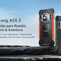 Cubot Kingkong Ace 2, Ultra-Thin and Robust Smartphone with Android 14, 16 Gb Ram (6 Gb + 10 Gb Expandable), 128 Gb Rom, 6.56 Inch and 90 Hz Screen, Nfc, 5100 Mah Battery, 4g Cell Phone