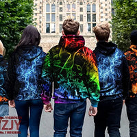 Men's Novelty Food Hoodie 3D Print Pullover Unisex Casual Sweatshirt