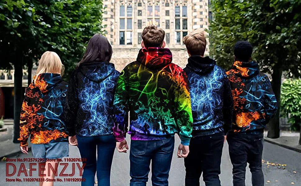 Men's Novelty Food Hoodie 3D Print Pullover Unisex Casual Sweatshirt