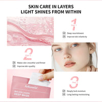 Bio-Collagen Real Deep Mask Supplement Collagen Hydrating Overnight Hydrogel Mask Elasticity Improvement Pore Minimizing Firming