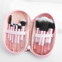 Makeup Brush Sets,10pcs Plastic mini with bag multifunctional Makeup Brush at home or On-the-Go