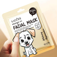 5pcs SADOER Cartoon Fresh Fruit Facial Mask Anti Wrinkle Moisturizing Soothing Brightening Hydrating Face Mask Skin Care