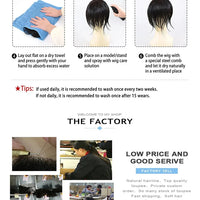 Toupee for Men Human Hair Wigs Men Toupee FPM Prosthesis Units Patch Curly Wave Toupee Hair Real Human Replacemet