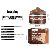 Coffee Scrub Body Exfoliating Black Pigment Cleansing Elbow Underarm Knee Reduces Rough Dull Dead Skin Scrub Cleansing Cream