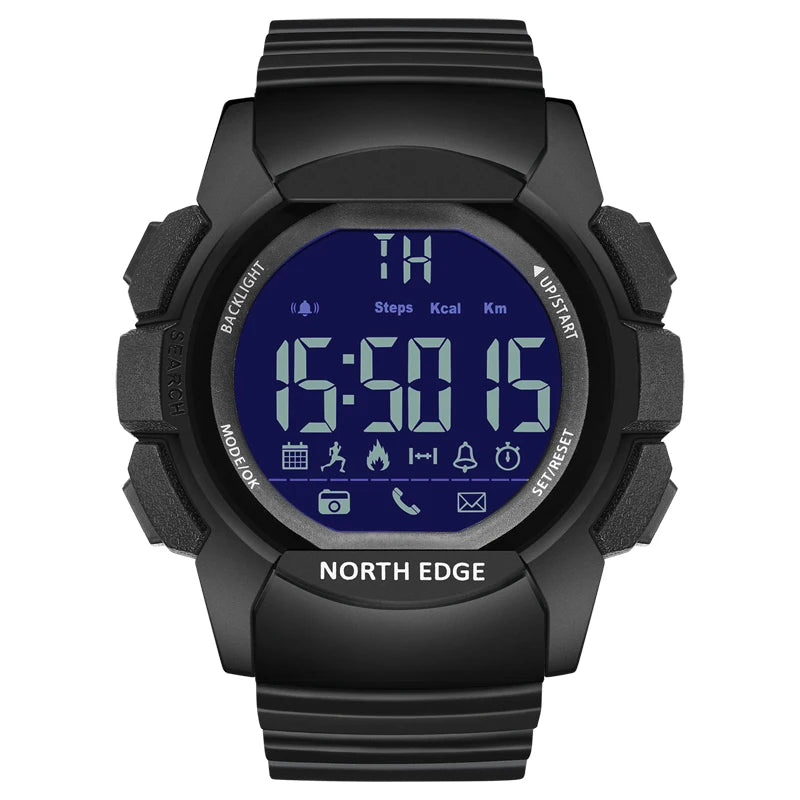 Men's Watch Military Water Resistant 100M NORTH EDGE Sport Watch Army Led Digital Wrist Stopwatches For Male For IOS Android