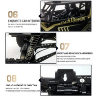 1/8 Large Rock Crawler RC Car 4×4 All Terrain RC Truck High -Speed RTR Alloy Off-Road Remote Control Car Children Toy Model