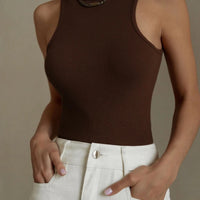 Women's Corset Summer 100% Cotton Crop Top Y2k Knitted Camis O Neck Knit Camisole Sleeveless Vest Solid Slim Tank Tops Women