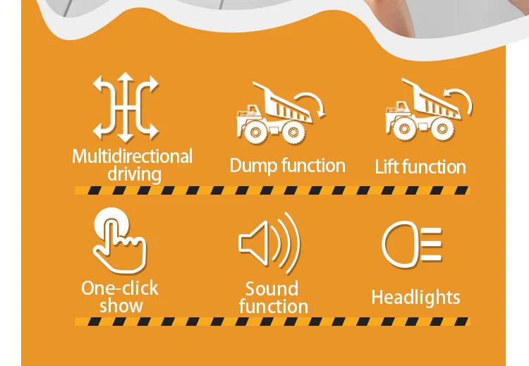 RC Car Children Toys Remote Control Car Toys For Boys Radio Control Excavator Dump Truck Bulldozer Electric car Kids Toys Gift