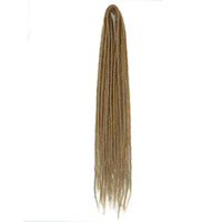 24 inch Synthetic Double Ended Dreadlock Extensions Brownish Blonde Fake Dreads Extensions Reggae Hippie Dreads for Women