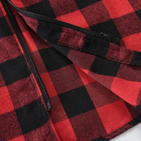 Men's New Plaid Hooded Sweater Long Sleeve Casual Thin Jacket Stand Hooded Shirt European Style Fashionable Outwear