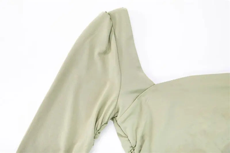 DIWU Women Sexy Autumn Long Sleeve Square Neck Bodycon Party Club Mini Dress 2022 Spring Autumn Clothes Dropshipping Streetwear