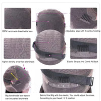 HD Silver Grey 13x6 Lace Frontal Wig 100% Vietnamese Body Wave Wigs Virgin Hair Gray Lace Front Human Hair Wis For Women On Sale