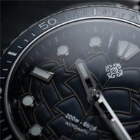 2025 New IXDAO IPOSE Automatic Mechanical Men Watch JD-X07S Dragon Scale Pattern Watch Stainless Steel BWG-9 Diving reloj hombre