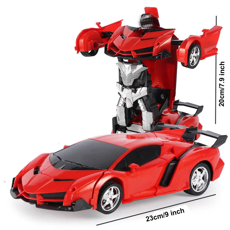Rc Cars and Trucks Remote Control Cars 2In1 Transformation Robots Toy Deformation Toys RC Sports Car Vehicle Model Electric Car