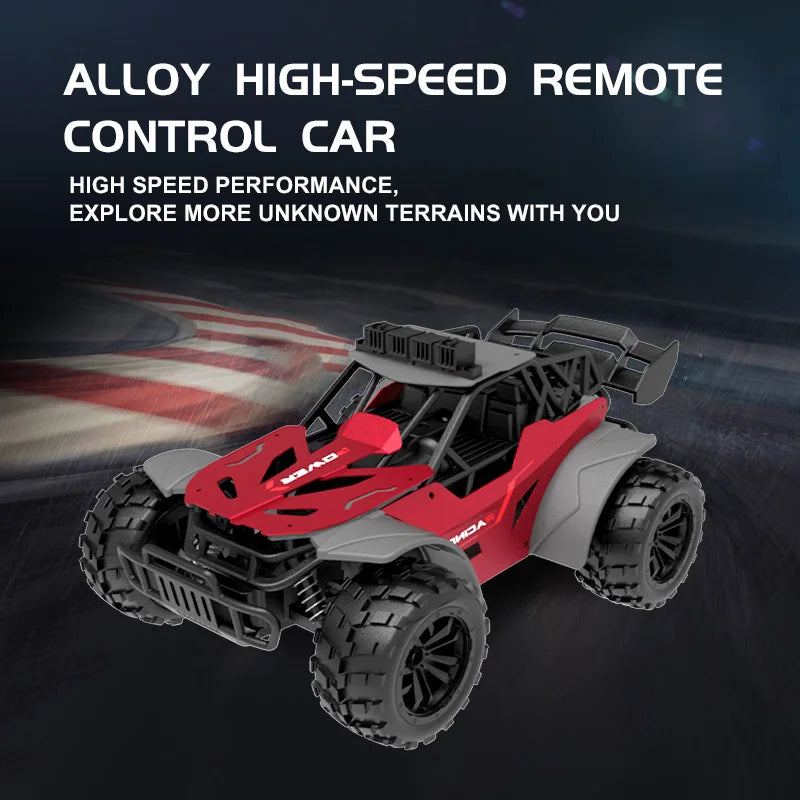 Rc Cars with Light 20KM/H 2.4G High-Speed Racing Remote Control Car Vehicle Truck Off-Road Climbing Car On a Sign Toys for Kids