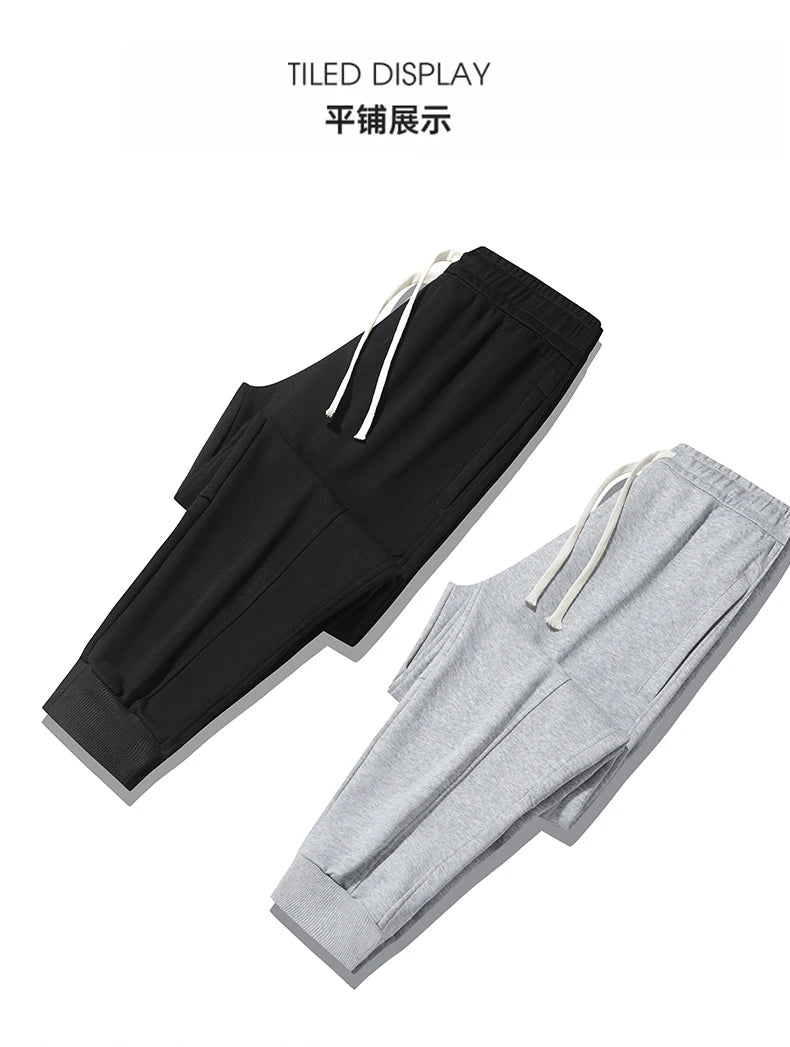 Spring Men's Jogger Pants Elastic Sport Sweatpants Big Size Plus Large 6XL 7XL 8XL Casual Fashion Grey Calf Trouser Autumn Cargo