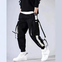 Men's new pants, men's Korean style trendy loose fitting student ins nine point chic casual workwear pants, trendy brand ankle b