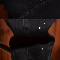 Fashion Trendy Slim Denim Jeans Men Distressed Ripped Holes Patches Spring Autumn Casual Design Korean Luxury Clothing Trousers