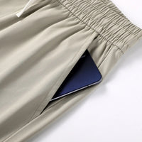 Summer Men's Elastic Waist Casual Pants Drawstring Jogger Pants Sports Wear Running Sweatpants 5XL