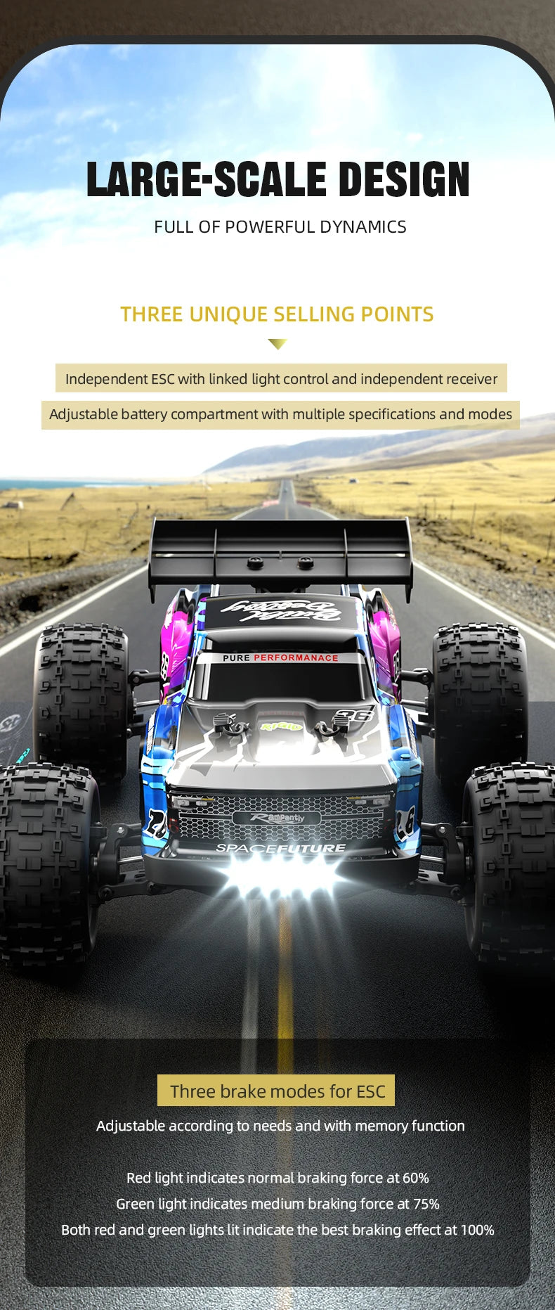 JJRC C8803 C8805 RC Car 4x4 Super Brushless 50/60/70KM/H 4WD High Speed RC Off-Road Car Children and Adults Toys