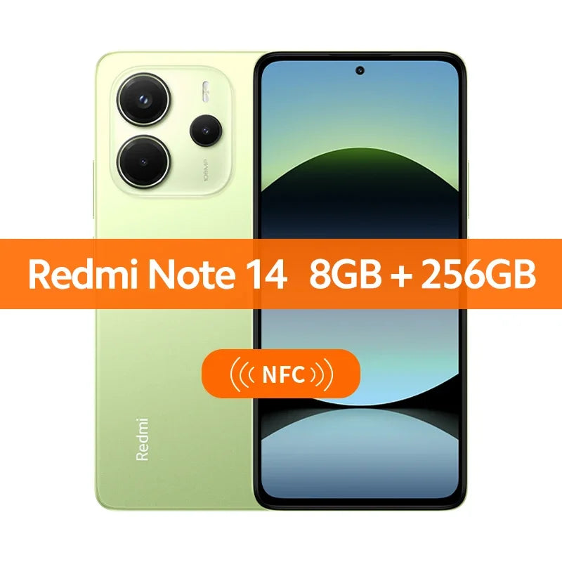 Xiaomi Redmi Note 14 Global Version MediaTek Helio G99-Ultra 108MP AI Camera 6.67" AMOLED 120Hz Display 5500mAh