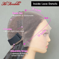 Malaysian Straight Lace Front Wigs Preplucked 13x4 13x6 Transparent Lace Frontal Wig Ali Annabelle Lace Front Human Hair Wigs