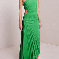 Women Elegant Long Dress Summer Sleeveless One-shoulder Pleated Hollowed Irregular Dress for Cocktail Party Beach Sundress Y2K