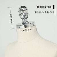 Female Male & Kids Electroplated Head Cover Mannequin Caps Accessories For Mannequins Props