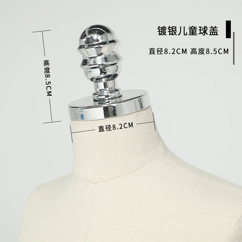 Female Male & Kids Electroplated Head Cover Mannequin Caps Accessories For Mannequins Props