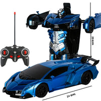 Electric RC Car 2 In 1 Transformation Robots Sports Vehicle Model Robots Boys Toys Remote Cool RC Deformation Cars Kid Toy Gifts