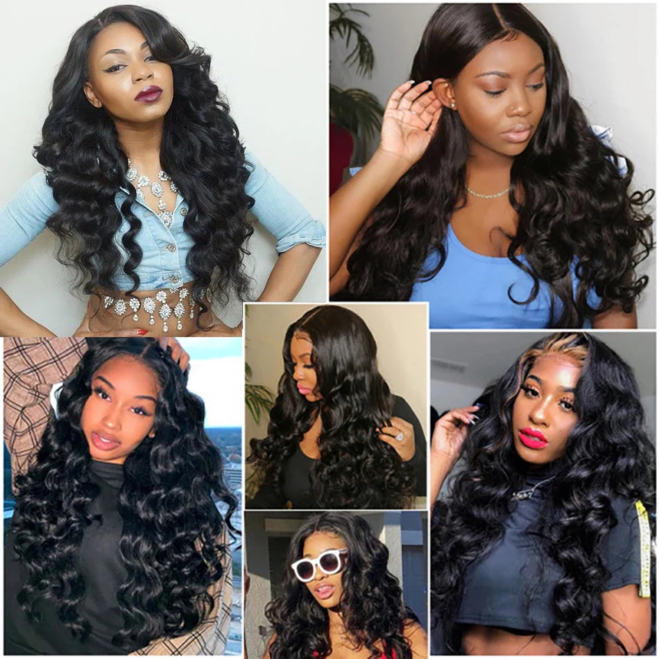 Brazilian Loose Wave Hair Bundles Virgin Human Hair 1/3/4 /PCS Natural Color Hair Extensions Wholesale Price For Black Women