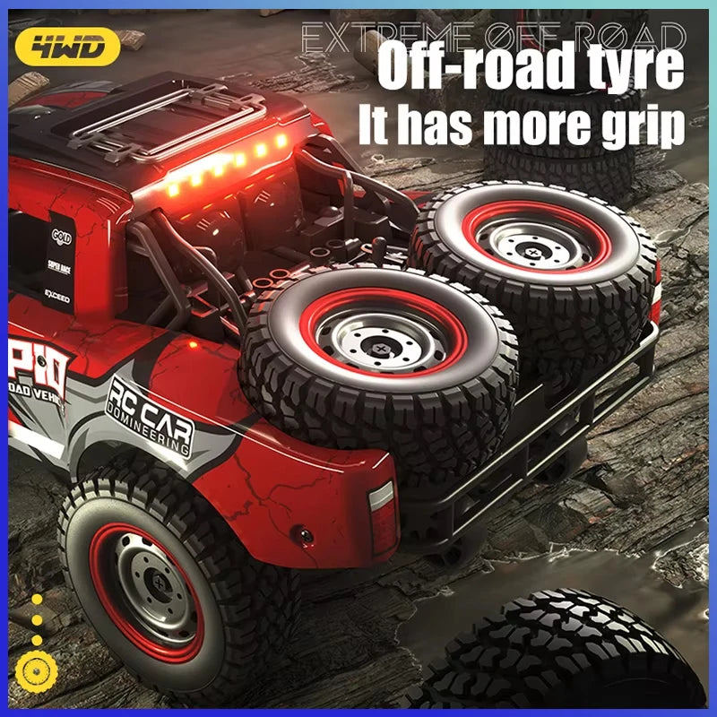 Rc Car Off Road 4x4 50km/h Or 75km/h High Speed Brushless Motor Monster Truck 1/16 Desert/Snow Racing Drift Cars Toys For Boys