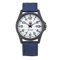 Men Genuine XINEW Brand Watches Students Fashion Casual Nylon Band Sports Army Gifts Date Quartz Wrist Watch Black Montre Homme