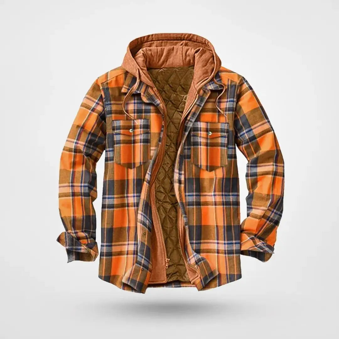 Men's brand winter jacket, casual long-sleeved loose-fitting hooded jacket, high-quality design, warm coat with fashionable hood