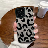 Fashion Soft Phone Cases For iPhone 13 12 MINI 11 14 15 16 Pro Max XS Max XR 7 8 Plus Leopard Pattern Silicone Case Back Cover