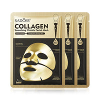 SADOER Golden Collagen Facial Masks Moisturizing Anti-Aging Anti Wrinkles Face Mask Sheet Collagen Masks Skin Care Product