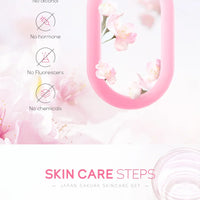 LAIKOU Sakura Kit Skin Care Sets Moisturizing and Reducing Fine Lines Cleansing Pore Product 5-Piece Korean Christmas Gift Set