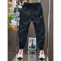 Spring new men's outdoor work pants loose fitting and trendy brand quick drying harem pants elastic waisted casual pants