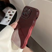 New Men Women Wave Phone Case For iPhone 12 13 14 15 16 Pro Max Shockproof Dissipate Heat Silicone Soft Cases Protective Shell
