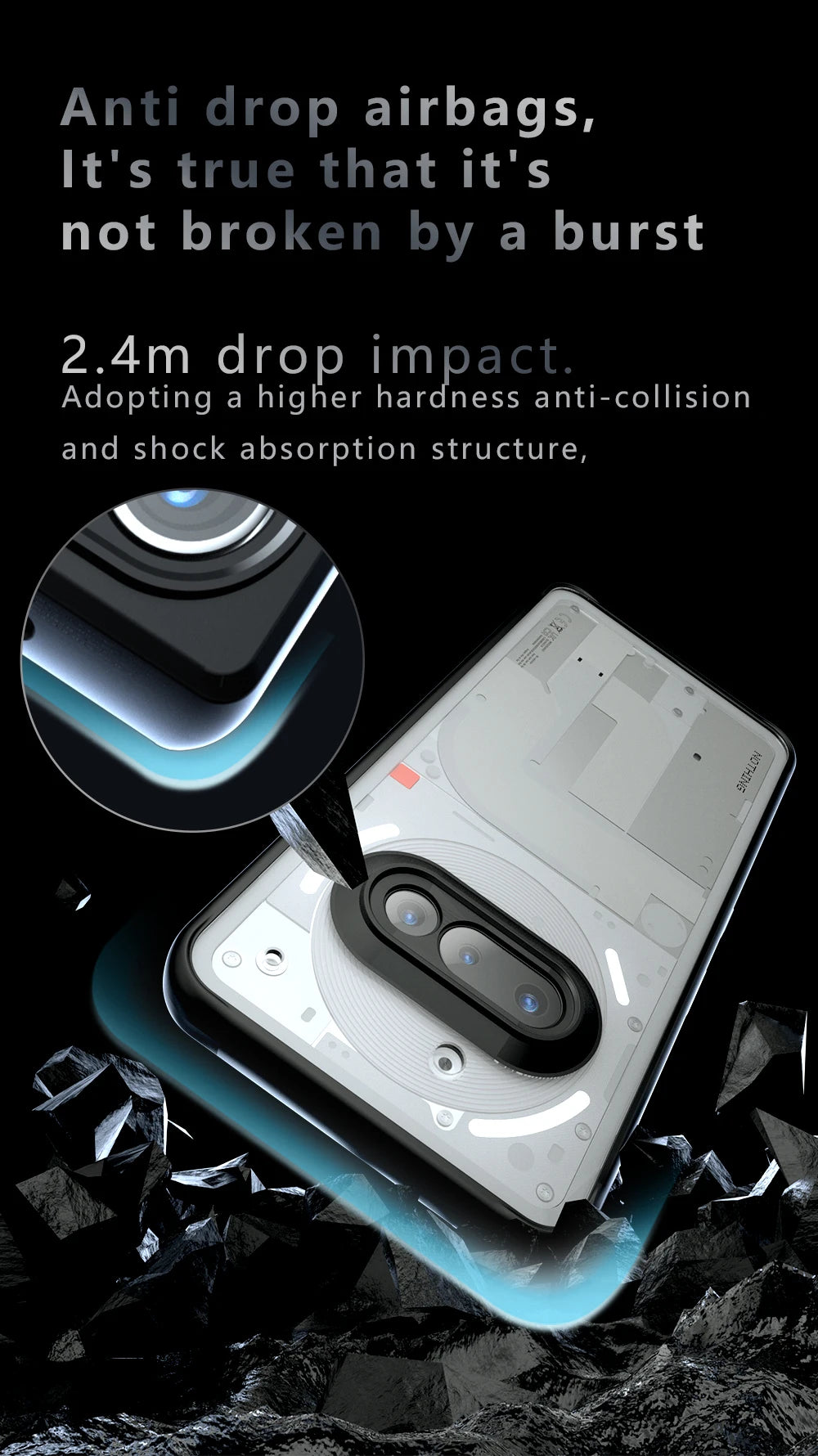 Clear Case For Nothing Phone 3a Cover Nothing Phone 3a Fundas Hard PC Camera Protector Shockproof Back Case For Nothing Phone 3a