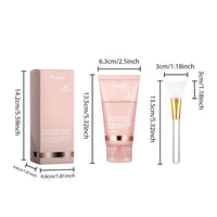 2pcs Collagen Overnight Facial Mask Deep Pore Cleansing Peel off Oil Control Turmeric Night Face Mask for Skin Care