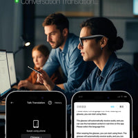 AI Smart Glasses 5 Million Pixels Recording Videos Photo Recognition Answer Translation 290mAh IP66 Waterproof Bluetooth Glasses