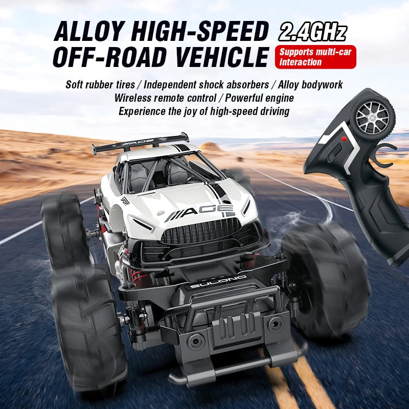 Rc Car 1/14 20Km/h High Speed Remote Control Alloy Car Off Road Crawler Climbing Truck All Terrains Toys Racing Profession Car