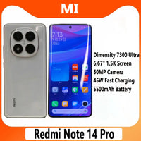 Original Xiaomi Redmi Note 14 Pro 5G MTK Dimensity 7300 Ultra 50MP OIS Camera 5500mAh 6.67" 120Hz Display Smartphone CN Version