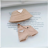 Para 15-17cm Labubu V1 V2 Idol muñeca traje sombrero monos ropa regalo Mini ropa de muñeca de peluche accesorios de atuendo