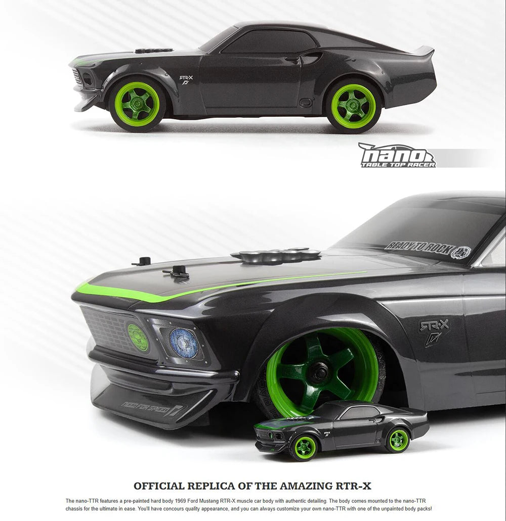 HPI 160980 NANO-TTR 1/64 MINI RC Remote Control On-road Car Desktop Adult Children's Toys