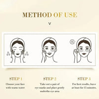 Gold and Seaweed Eye Mask Provides Long-lasting Hydration Locks in Moisture Nourishes and Softens The Skin Eliminating Puffiness