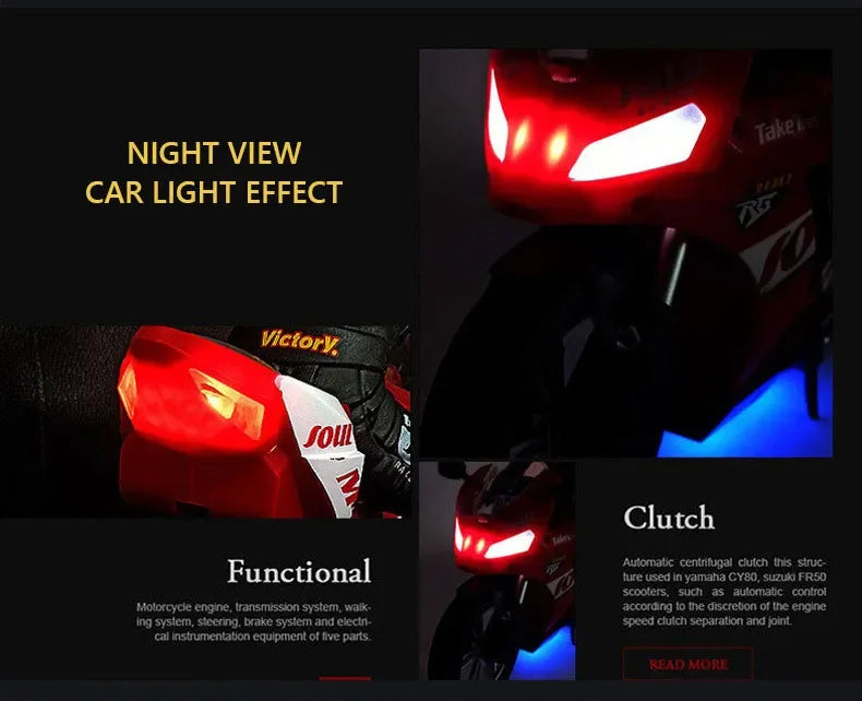 1/6 RC Motorcycle Rc Cars Self-stable Balance Standing on One Wheel Competitive Racing Drift Stunt Electric Motorcycle for Kids