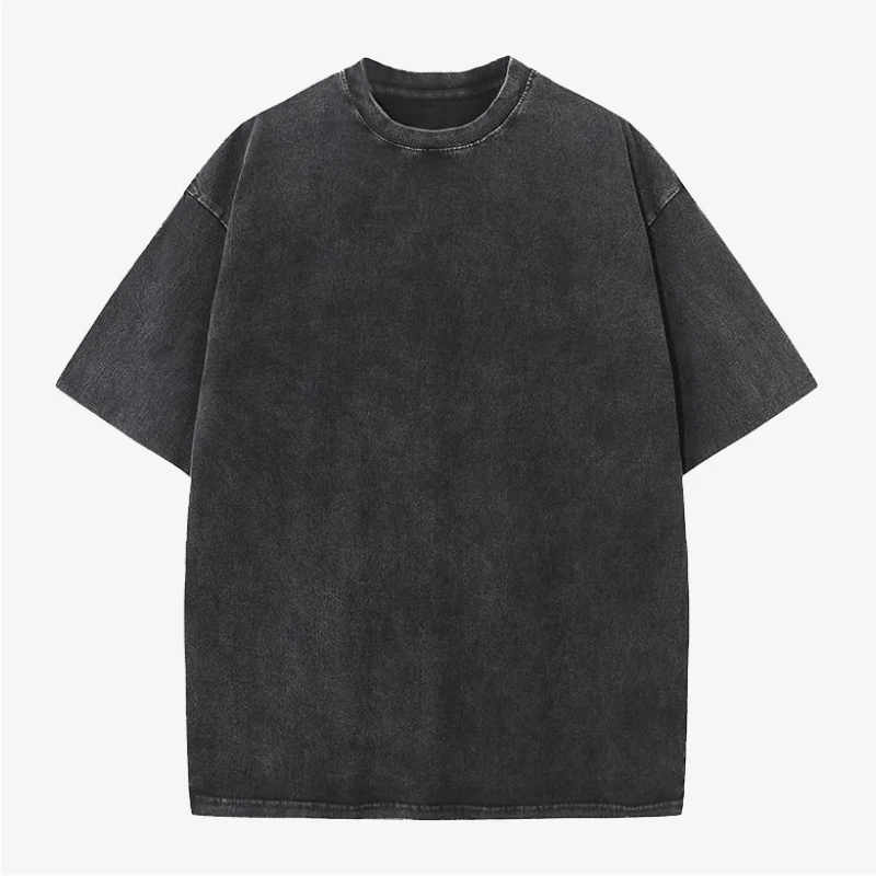 Custom T-shirt free print logo images vintage wash design tees pure cotton cultural shirts men's women's batik wax print Fabric